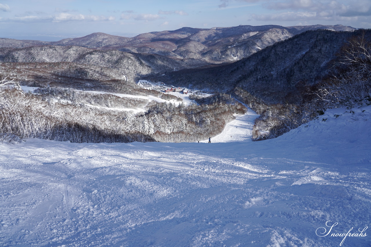 札幌国際スキー場 これぞ北海道。粉雪が降り積もったゲレンデはコンディション良好！そして、早くも全コース滑走可能です(*^^)v